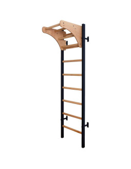 Drabinka gimnastyczna drewniano metalowa na 4 uchwyty z drewnianym drążkiem benchk 211b