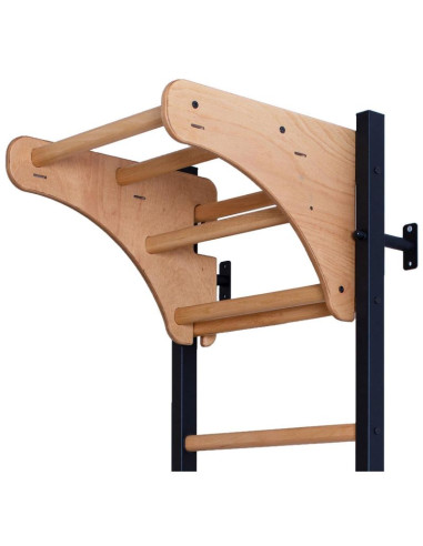 Drabinka gimnastyczna drewniano metalowa na 4 uchwyty z drewnianym drążkiem benchk 211b