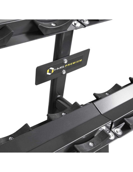 Str23 (3 części) stojak na hantle duży z uchwytami hms premium