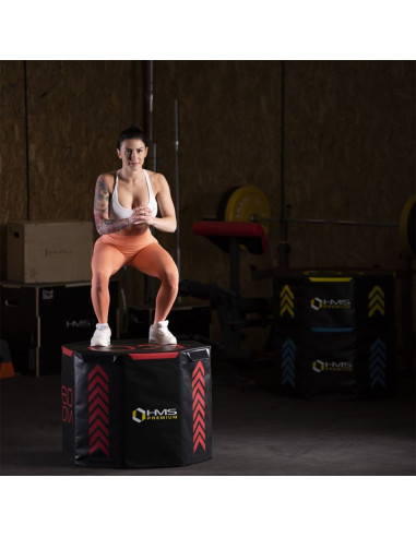 Zestaw trzech skrzyń plyometrycznych, oktagonalnych hms premium pyobs01