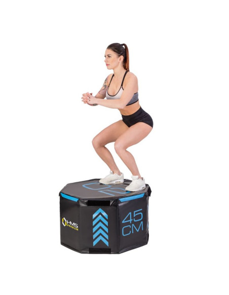 Zestaw trzech skrzyń plyometrycznych, oktagonalnych hms premium pyobs01
