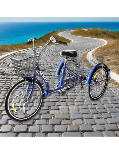 Rower 3-kołowy 24 granatowy shimano -7 biegowy obniżona rama 1060965