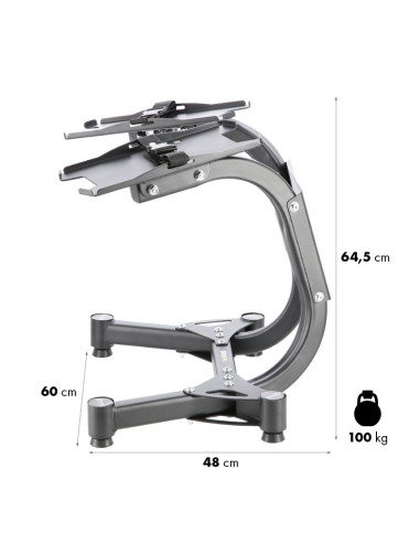 Zestaw sr80 sztangielki regulowane (2 szt.)  + str10 pro stojak hms