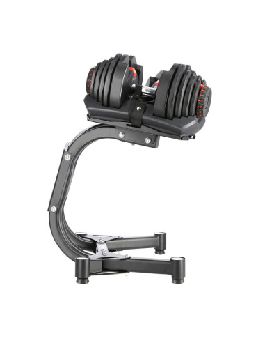 Zestaw sr80 sztangielki regulowane (2 szt.)  + str10 pro stojak hms