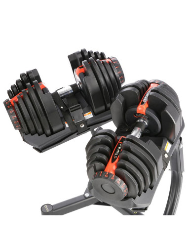 Zestaw sr80 sztangielki regulowane (2 szt.)  + str10 pro stojak hms