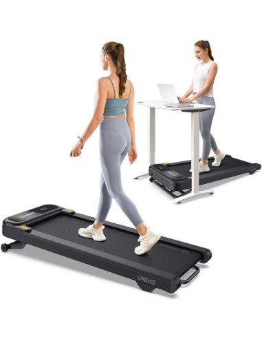 Bieżnia urevo spacewalk 3s + biurko regulowane elektrycznie tuckano czarne
