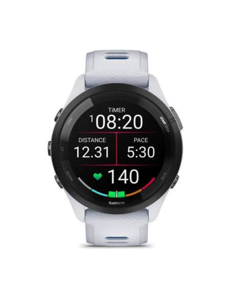 Zegarek garmin forerunner 265 46mm black bezel with whitestone case biało-niebieski