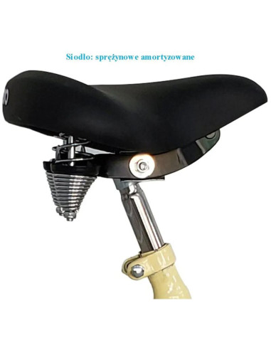 Rower 3-kołowy 24 waniliowy shimano 6-biegowy