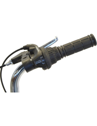 Rower 3-kołowy 24 czarny shimano 6-biegowy