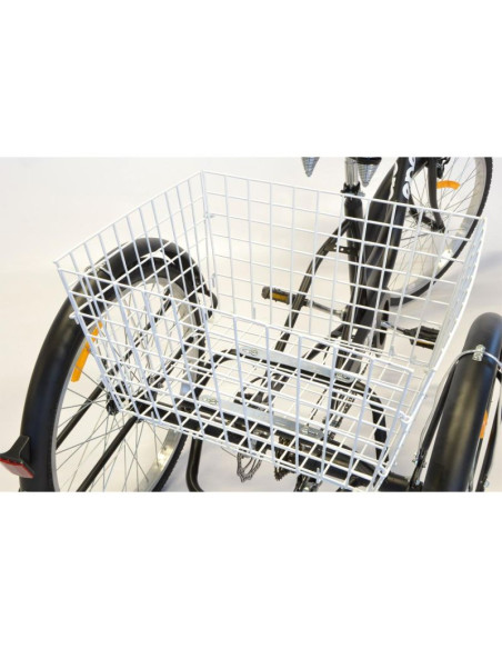 Rower 3-kołowy 24 czarny shimano 6-biegowy