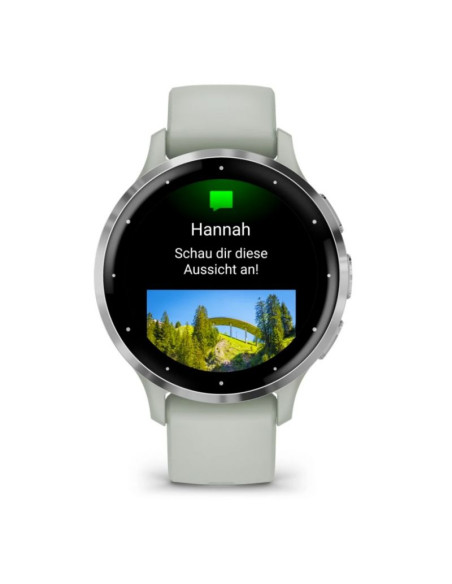 Zegarek garmin venu 3s 41mm srebrny