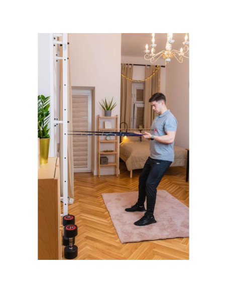 Drabinka gimnastyczna drewniano metalowa benchk 700w