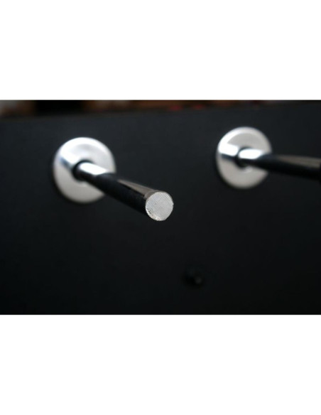 Stół do gry w piłkarzyki 142x76x88cm czarny