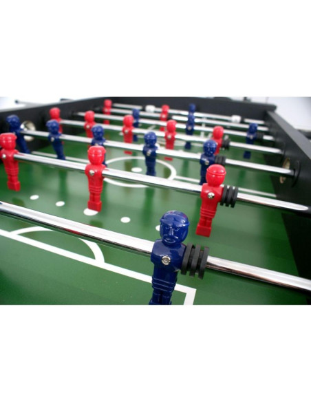 Stół do gry w piłkarzyki 142x76x88cm czarny