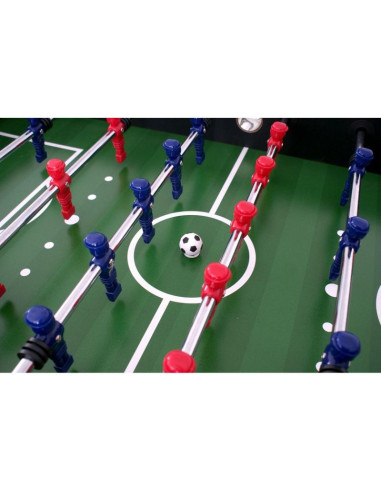 Stół do gry w piłkarzyki 142x76x88cm czarny