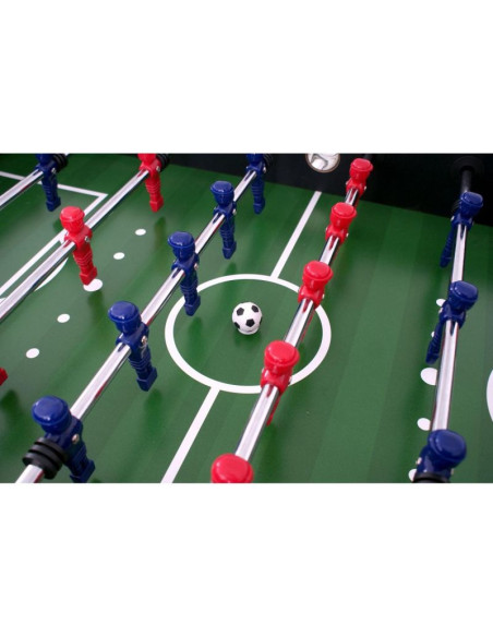 Stół do gry w piłkarzyki 142x76x88cm czarny