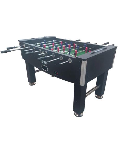Stół do gry w piłkarzyki 142x76x88cm czarny