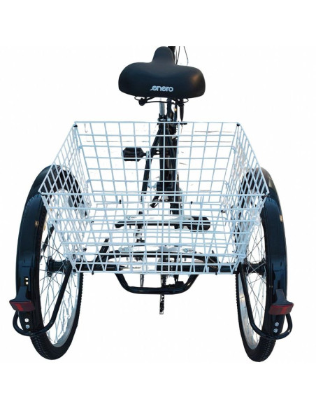 Rower 3-kołowy składany 24 czarny shimano 7-biegowy