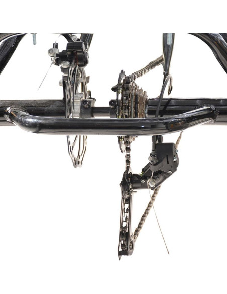 Rower 3-kołowy składany 24 czarny shimano 7-biegowy