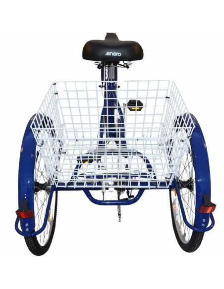 Rower 3-kołowy składany 24 granatowy shimano 7-biegowy