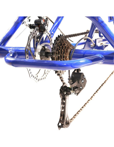 Rower 3-kołowy składany 24 granatowy shimano 7-biegowy