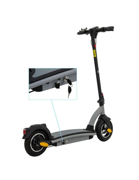 Hulajnoga elektryczna 36v 500w 8ah srebrna