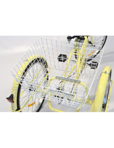 Rower 3-kołowy 24 cali waniliowy 1-biegowy