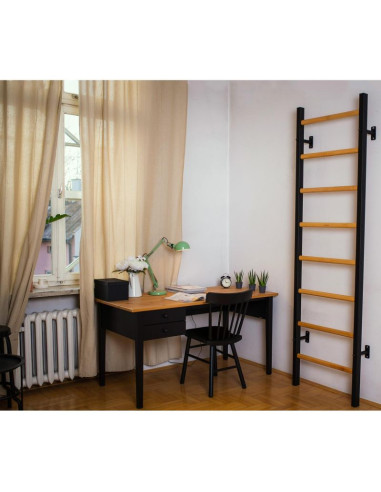 Drabinka gimnastyczna drewniano metalowa na 4 uchwyty benchk 200b