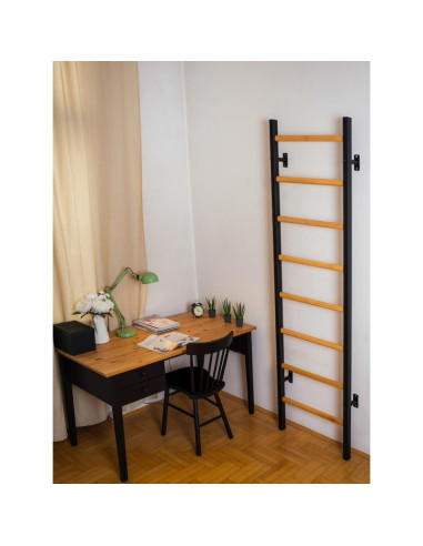 Drabinka gimnastyczna drewniano metalowa na 4 uchwyty benchk 200b