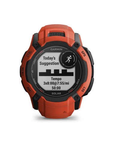 Zegarek sportowy garmin instinct 2x solar czerwony