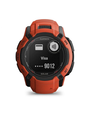 Zegarek sportowy garmin instinct 2x solar czerwony