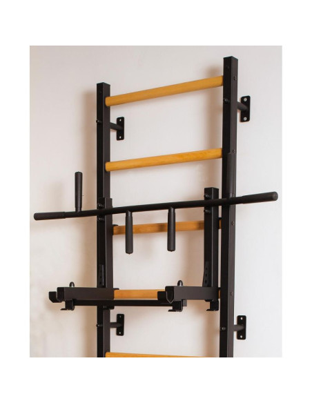 Metalowy regulowany drążek do podciągania z 6-cioma uchwytami benchk pb3b