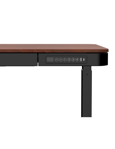 Bieżnia urevo u1 smart walkingpad + biurko regulowane elektrycznie tuckano czarny/orzech