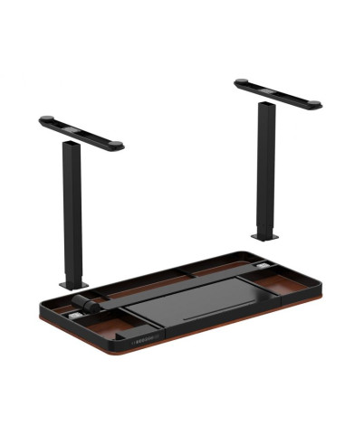 Bieżnia urevo u1 smart walkingpad + biurko regulowane elektrycznie tuckano czarny/orzech