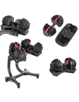 Zestaw sr52 sztangielki regulowane (2 szt.)  + str10 pro stojak hms 2