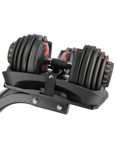 Zestaw sr52 sztangielki regulowane (2 szt.)  + str10 pro stojak hms