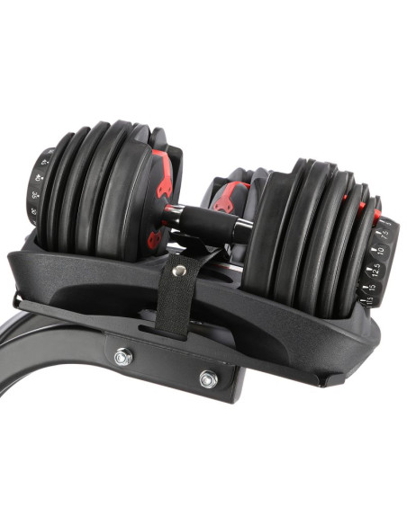 Zestaw sr52 sztangielki regulowane (2 szt.)  + str10 pro stojak hms