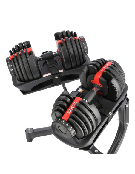 Zestaw sr52 sztangielki regulowane (2 szt.)  + str10 pro stojak hms