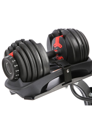 Zestaw sr52 sztangielki regulowane (2 szt.)  + str10 pro stojak hms