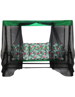 Huśtawka ogrodowa 3-osobowa matylda z moskitierą