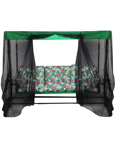 Huśtawka ogrodowa 3-osobowa matylda z moskitierą
