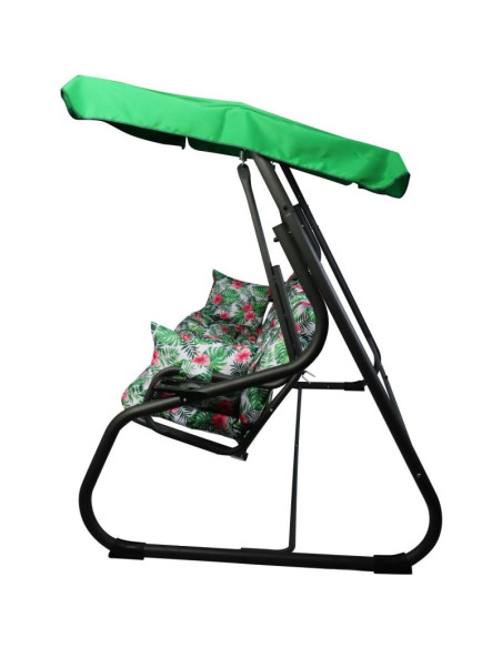 Huśtawka ogrodowa 3-osobowa matylda z moskitierą