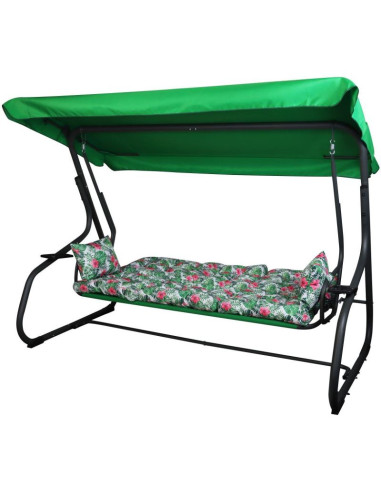 Huśtawka ogrodowa 3-osobowa matylda z moskitierą
