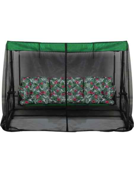 Huśtawka ogrodowa 3-osobowa matylda z moskitierą