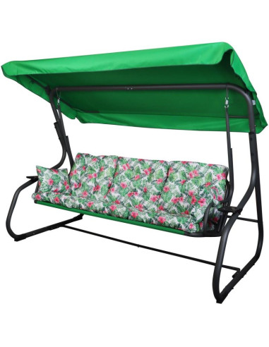 Huśtawka ogrodowa 3-osobowa matylda z moskitierą
