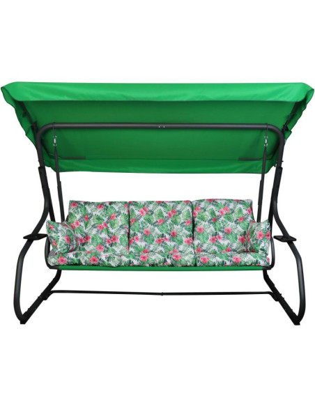 Huśtawka ogrodowa 3-osobowa matylda z moskitierą