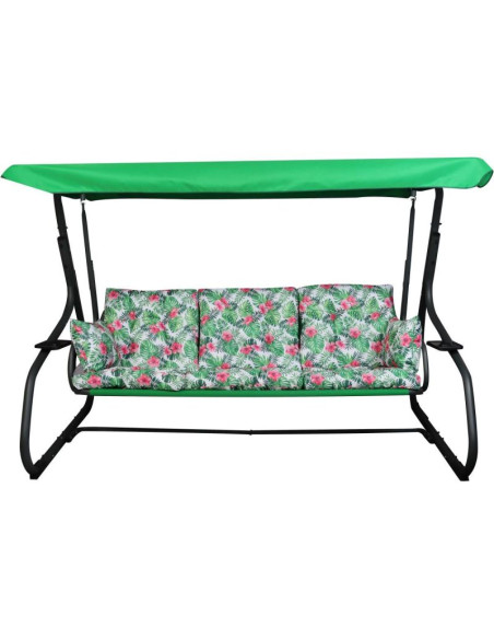 Huśtawka ogrodowa 3-osobowa matylda z moskitierą