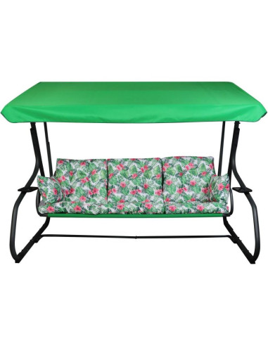 Huśtawka ogrodowa 3-osobowa matylda z moskitierą