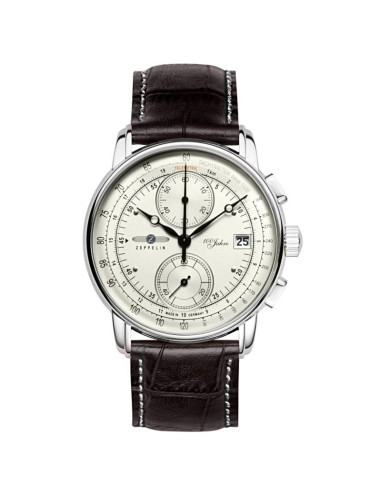 Zegarek męski zeppelin 100 yahre chronograph 8670-1 + box