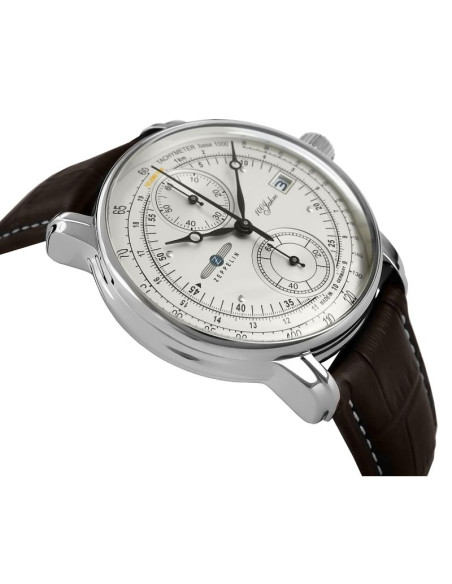 Zegarek męski zeppelin 100 yahre chronograph 8670-1 + box
